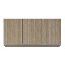 Ver imagem 3 de Armário de Cozinha Aéreo 120cm 3 Portas Virgínia Castanho - Lumil
