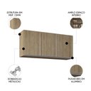 Ver imagem 4 de Armário de Cozinha Aéreo 120cm 3 Portas Virgínia Castanho - Lumil