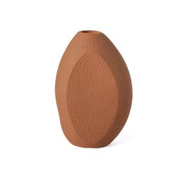 Vaso em Cerâmica Rústico Marrom 23 x 16,5cm - 1
