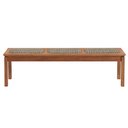 Ver mais imagens de Mesa de Jantar 6 Lugares com 02 Bancos de Madeira 180cm Trammare C07 Corda Verde Oliva - Lyam Decor