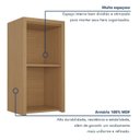 Ver imagem 6 de Armário Aéreo 40cm 1 Porta Condessa Cinza/Carvalho/Titânio