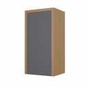 Ver imagem 1 de Armário Aéreo 40cm 1 Porta Condessa Cinza/Carvalho/Titânio