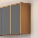 Ver imagem 2 de Armário Aéreo 40cm 1 Porta Condessa Cinza/Carvalho/Titânio