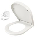 Ver imagem 1 de Tampa de Vaso Soft Close Assento Sanitario Fechamento Suave Banheiro Fecha Devagar Lavabo Seguro Hig