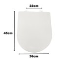 Ver imagem 5 de Tampa de Vaso Soft Close Assento Sanitario Fechamento Suave Banheiro Fecha Devagar Lavabo Seguro Hig