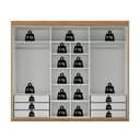 Ver imagem 5 de Guarda-Roupa Portas de Correr Spazio Yescasa Off White/Cinamomo