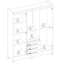 Ver mais imagens de Guarda Roupa Capelinha 4 Pt com Espelho 43220 Branco Rosa Flex Demobile