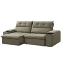 Ver imagem 2 de Sofá Retrátil e Reclinável França 210 Cm com Porta Copos e Objetos