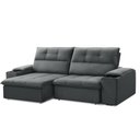 Ver imagem 2 de Sofá Retrátil e Reclinável França 210 Cm com Porta Copos e Objetos