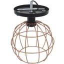 Ver imagem 6 de Lustre Teto Plafon + Lâmpada Led Industrial Aramado Globo Cobre Rose Gold Retrô Luminária Preto