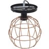 Lustre Teto Plafon + Lâmpada Led Industrial Aramado Globo Cobre Rose Gold Retrô Luminária Preto - 6