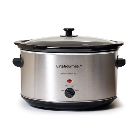 Elite Gourmet Mst-900v Slow Cooker Elétrico Aço Inox 8,5l