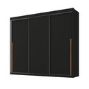 Ver imagem 2 de Guarda-Roupa Portas de Correr Spazio Yescasa Preto