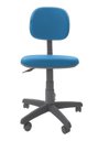 Ver imagem 2 de Cadeira Secretaria Giratoria Bolt BC - Couro Sintetico Corano - Azul Claro
