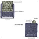 Ver imagem 2 de 4 Poltronas Madri Alumínio Corda Náutica Estofado 5 Trama Original