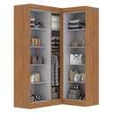 Ver imagem 4 de Guarda-Roupa Modulado de Canto 5 Portas Paris Off White/Cinamomo