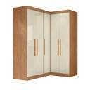 Ver imagem 2 de Guarda-Roupa Modulado de Canto 5 Portas Paris Off White/Cinamomo