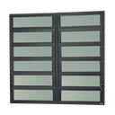Ver imagem 1 de Basculante Alumínio 2 SEÇÕES120 X 240 Elite V.Boreal Preto Brimak