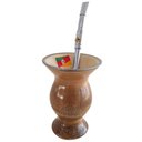 Ver imagem 5 de Bomba para Tererê Chimarrão 23cm Lisa Bojo Mola com Rosca e Anel de Pingente Cavalo