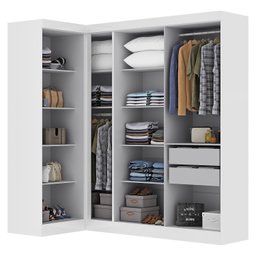 Guarda-roupa de Canto Modulado 7 Portas Paris - 3