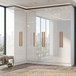 Guarda-roupa de Canto Modulado 7 Portas Paris - 1