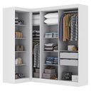 Ver imagem 4 de Guarda-Roupa de Canto Modulado 7 Portas Paris Branco