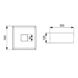 Cuba de Apoio 30x30cm sem Mesa T3 Terra - 2