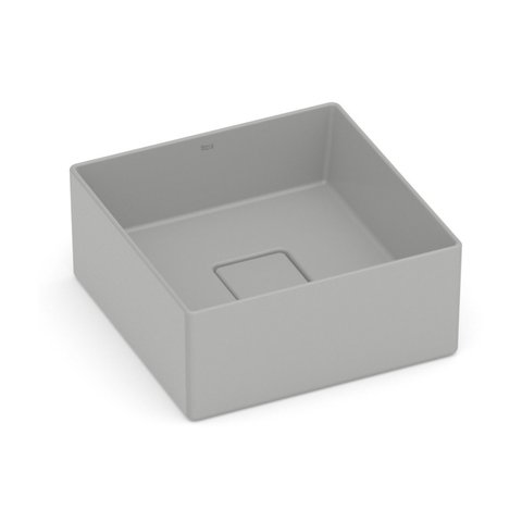 Cuba de Apoio 30x30cm sem Mesa T3 Terra Cinza/Stone Roca
