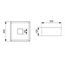 Ver imagem 2 de Cuba de Apoio 30x30cm sem Mesa T3 Terra Branco/Blanco Mate Roca