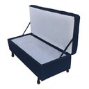 Ver imagem 3 de Recamier Bau Bia 80cm Suede Azul Royal - Dominic Decor