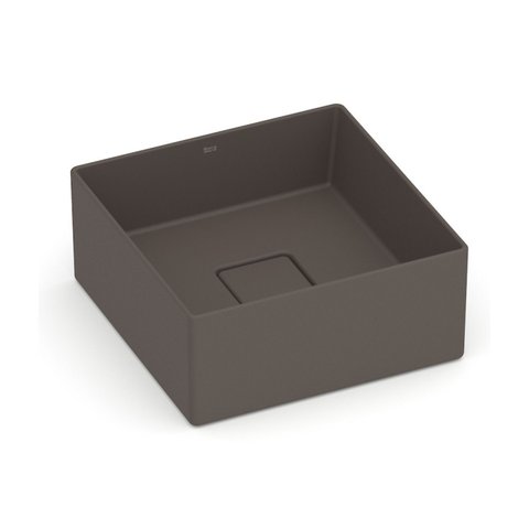 Cuba de Apoio 30x30cm sem Mesa T3 Terra Marrom/Café Roca