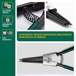 Alicate Anéis Ext Reto 7" 19-60mm St72012st Sata - 7