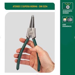 Alicate Anéis Ext Reto 7" 19-60mm St72012st Sata - 6
