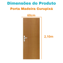 Ver imagem 3 de Porta Curupixa 60 com Fechadura e Dobradiça