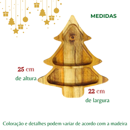 Petisqueira Árvore de Natal para Frios Aperitivos Mesa Posta - 5