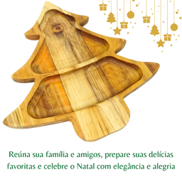 Petisqueira Árvore de Natal para Frios Aperitivos Mesa Posta - 3