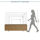 Ver imagem 4 de Rack para TV até 60 Polegadas 180x51cm Aruá CabeCasa MadeiraOriginals Marrom Jatobá