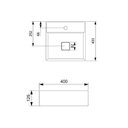 Ver imagem 2 de Cuba de Apoio 40cm X 40cm com Mesa T9 Terra Roca