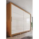 Ver imagem 5 de Guarda Roupa Casal 2 Portas Deslizantes 4 Gavetas Palace D237 Cinamomo Off White - Henn