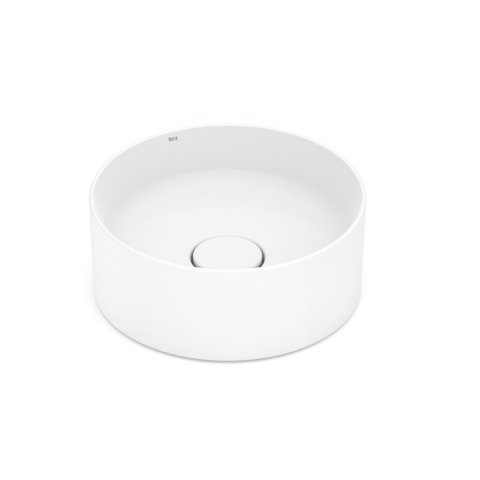 Cuba de Apoio Redonda 30cm Fineceramic Branco Roca Terra