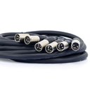 Ver imagem 2 de Multicabos com Conectores Xlr 6 Vias Amphenol - 20 Metros