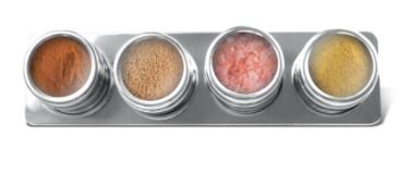 Porta Condimentos 4 Peças 50 Ml Inox com Magnetização Ingá Import - 1