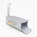 Ver imagem 3 de Fogão 2 Bocas Portátil com Grela Churrasqueira Cinza