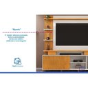 Ver imagem 5 de Estante Home Painel p/ TV 65 pol Horus 224cm Freijo/Off DJ Móveis