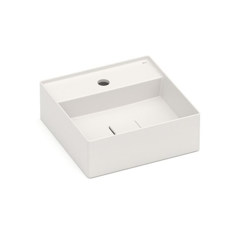 Cuba de Apoio 35x35cm com Mesa T8 Terra Bege/Beige Roca