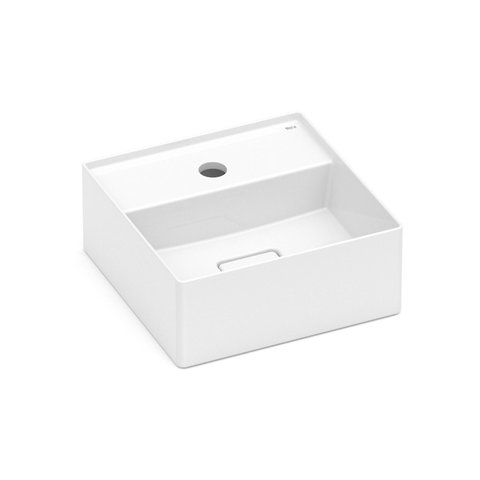 Cuba de Apoio 30x30cm com Mesa T7 Terra Branco Roca