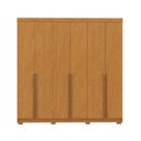 Ver imagem 2 de Guarda-Roupa Casal 6 Portas 3 Gavetas 100% MDF Florença Marrom/Cerejeira