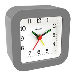Despertador Quartz Eurora Ref: 2697-024 Cinza Retangular - 1