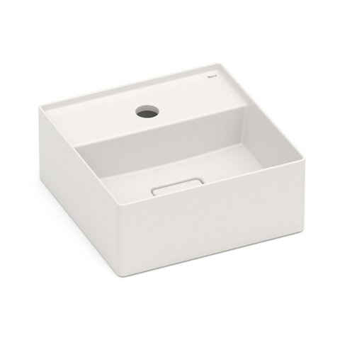 Cuba de Apoio 30x30cm com Mesa T7 Terra Bege/Beige Roca