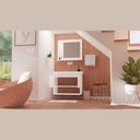 Ver imagem 2 de Armario Banheiro 60cm Kit Slim - Branco - Fimap